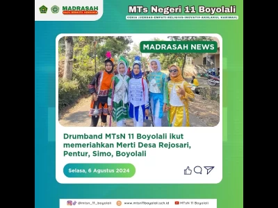 Drumband di Merti Desa Gentan